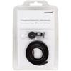 Jalousiene Ersatzteile-Shop Kit di riparazione per tende esterne - Nastro per ascensore 6 × 0,33 mm (nero 250 cm) con supporto per nastro di testo e gomma terminale - Resistente ai raggi UV e alle intemperie - Nastro di ricambio