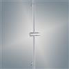 kelleria Asta doccia 110 cm in acciaio inox SUS304, asta per doccia con supporto per soffione doccia, girevole a 360°, regolabile in altezza, regolabile a parete, fori variabili, cromata