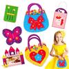 Vicloon 6PCS Confezione da Cucito in Feltro per Bambini, Kit Fai Da Te in Feltro, Bambini Regali Creativi e Materiali Artigianato, Kit da Cucire Set per Bambini Educativi e Principianti (Borsetta)