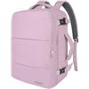 Taygeer Zaino Viaggio 45x36x20, Casual Zaini Uomo Donna con Porta USB, Zaino Porta PC Impermeabile Zaini da Viaggio Aereo Bagaglio a Mano per Scuola Lavoro Ryanair Wizz Air Easyjet, Viola