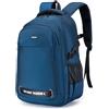 BAGZY Zaino Scuola Media Superiore Ragazzo 30l Grande con Scomparto Impermeabile per Laptop da 17,3 Pollici per Viaggi, Università, Casual 47 x 32 x 15 cm (Blu)