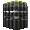 Gillette LABS GEL BARBA, Fragranza Fresca, 6 x 198 ml