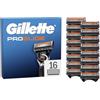 Gillette Proglide 16 Lametta Di Ricambio Per Rasoio Con Doppia Lubrificazione Prima E Dopo Le Lame E Lubrificazione EverGlide Per Una Profondità E Un Comfort Incredibili, Lama Barba Uomo