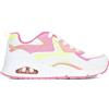 Skechers Uno Gen1 Color Surge, Scarpe sportive Bambine e ragazze, White Synthetic Multi Trim, 29 EU