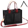 Cozary Borsa Grande Donna in Tela Capiente con Scomparti Multipli, Lavoro, Shopping Bag, Può Essere Portata Come Borsa a Mano, a Tracolla o Crossbody, Ideale per Università, Viaggi, Shopping