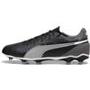 PUMA King Match Fg/AG, Scarpe da Calcio Unisex - Adulto, Puma Black Puma White Cool Dark Gray, 42 EU