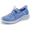 Skechers Ultra Flex 3.0 Brilliant Path, Sneaker Donna, Periwinkle Knit Pink Trim, 36 EU