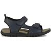 Geox Sandali da Uomo Strada B, Sportivi, Blu Navy, 39 EU