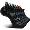BULLIANT Calzini Uomo Corti 6 paia, Calze Uomo Corte Sportive Traspirante Calze Alla Caviglia,Assorbimento Dell'umidità(6coppie-Bianco 6 Colori Misti3137-43-46)