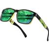 Farrobor Occhiali da Sole da Uomo Polarizzati - Quadrati Protezione UV400 Occhiali Guida Pesca Sunglasses