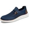 VGPSFN Mocassini da Uomo Pantofole Piatte Slip on Mocassino Pantofole Scarpe da Barca Scarpe da Passeggio Scarpe da Completo Comode Traspiranti Leggere Fitness Sneakers Blu Scuro EU 39