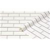 d-c-fix Rivestimento murale Ceramics - Sfondo, carta da parati per piastrelle, decorativa, rinnovazione, muro, cucina, bagno, camera, soggiorno, lavanderia- Tegola Subway Tiles 67,5 cm x 4 m