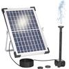 Irishom Pompa dell'Acqua Solare,Fontana Solare da 10 W 500L/H 9V con Grande Pannello Solare 3 Ugelli,per Vasca da Bagno per Uccelli Giardino Piccoli Laghetti