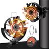 highsam Ventola per Stufa a Legna, highsam 6 Pale Ventilatore Per Camino Senza Elettricità, Silenzioso Ventola Stufa con termometro per Caminetto/Tubo/Tronchi(1 Pezzo)