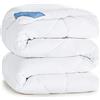 CozyLux Piumino Letto Matrimoniale 240x260 cm per 4 Stagioni, Piumino in Fibra 300 g/m² Autunnale Invernale, Trapunta in Microfibra Morbida e Traspirante, 260x240, Bianco