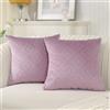 Ystyle Federe Cuscini 60x60 Copricuscini Arredo Divano Copricuscini Soggiorno Arredamento Casa Moderni Elegante Morbido Resistente in Velluto con la Cerniera Invisibile 2 Pezzi, Viola Chiaro