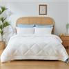 CozyLux Piumino Estivo Matrimoniale, Piumone Leggero 220x240 cm, Trapunta Primaverile 240x220cm in Microfibra Sintetica 150GSM, Piumino Letto Matrimoniale, Morbida e Traspirante, Bianco