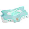 Elviros Cuscino in Memory Foam Ortopedico Cervicale per Dolore al Collo Cuscino Ergonomico per Dolore alla Spalla Cuscino di Sostegno del Collo, Blu Verde, 53.8 x 11/9 x 33 cm