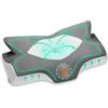 Elviros Cuscino in Memory Foam Ortopedico Cervicale per Dolore al Collo Cuscino Ergonomico per Dolore alla Spalla Cuscino di Sostegno del Collo, Grigio scuro, 53.8 x 11/9 x 33 cm
