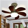 Homefire Ventilatore a soffitto con telecomando Silenzioso - Luce a soffitto 6 pale Ø75cm temporizzata Ventilatore a soffitto Estate/Inverno Camera da letto Sala da pranzo/legno - Senza lampadina