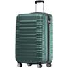 TRVLMORE Trolley Bagaglio a Mano 55x40x20 - Valigia Bagaglio a Mano 55x40x20 - Valigia 10 kg - Valigie Trolley - Valigia Piccola - Trolley da Cabina - Trolley da Viaggio - Verde