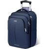 Lekespring Zaino Trolley Viaggio, Porta PC 17 Pollici Bagaglio a Mano, Impermeabile Borsa da Viaggio con Ruote per Uomo e Donna, Scuola, Università, Viaggi, Università,Aereo Affari, Blu