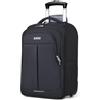 Lekespring Zaino Trolley Viaggio, Porta PC 17 Pollici Bagaglio a Mano, Impermeabile Borsa da Viaggio con Ruote per Uomo e Donna, Scuola, Università, Viaggi, Università,Aereo Affari, Nero
