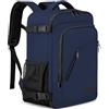 WENIG Bagaglio a Mano 40x20x25 per Ryanair Zaino da Viaggio Aereo Piccolo Borsa da Cabina per Voli Zaino Donna Uomo 14 Pollici Zaino Porta PC con Caricatore USB per Scuola Trekking Lavoro Blu