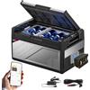 BougeRV Rocky2 39L Frigorifero per Auto con Batteria Ricaricabile da 173 Wh Frigo Auto 12V 220V Compressore Potente da 5,7 cc App Frigorifero Portatile Doppia Zona per Camper Viaggio Barca Camion -20℃