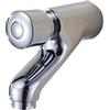 Jotekonoby Rubinetto con ritardo temporizzato, rubinetto a parete per lavabo a chiusura automatica, miscelatore per lavello con leva singola per acqua fredda, per cucina pubblica e bagno