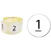 Gicaprice ETICHETTE ADESIVE NUMERATE DA 1-25 + 10 ETICHETTE BIANCHE NEUTRE IN OMAGGIO - DIAMETRO 9,2 CM - CARATTERI MOLTO GRANDI ALTA QUALITA' - MATERIALE ULTRA RESISTENTE, IMPERMEABILE