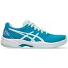 Asics Gel-Game 9 Clay/OC, Sneaker Donna, Blu Foglia di tè Bianco, 44.5 EU