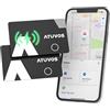 ATUVOS Air Tag Card Ricaricabile Wallet Tracker 1.6mm 2 Pezzo, Smart Tag compatibile con Apple Dov'è (solo iOS, Android non supportato), Bluetooth Localizzatore per Valigie, Portafoglio, Borse,Bagagli