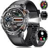 LIGE 1.43 AMOLED Smartwatch Uomo con Torcia LED/Durata Batteria di 20 Giorni/530 mAh, IP68 Impermeabile132 Modalità Sportive Fitness Tracker Orologio Smart Watch per Android iOS
