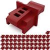 hb-digital 50 cappucci antipolvere RJ45 per presa di rete LAN, tappi di protezione contro polvere e sporco, tappi di chiusura per pannello di connessione, router, copertura per presa di rete per