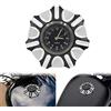 HDBUBALUS Tappo Serbatoio Benzina Ventilato per Moto Filettatura Destra Tappo Carburante con Orologio con Misura per Harley Sportster Dyna Touring Road King Softail Trike Freewheeler