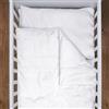 Baby Comfort Set di biancheria da letto con copripiumino e federe per bambini, 4 pezzi, 135 x 100 cm, colore bianco