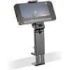 cellularline | Travel Holder | Supporto smartphone compatto da viaggio universale - Aggancio a pinza - Dotato di doppio snodo con rotazione a 360° - Nero