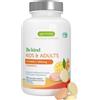 Igennus Healthcare Nutrition Igennus Vitamina C Masticabile Senza Zucchero 500mg, 120 Dosi | Bambini e Adulti, Alto Assorbimento, Tamponata e Delicata sullo Stomaco, Gusto Arancia e Limone, Ingredienti Puri e Vegani