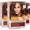L'OREAL PARIS 3x L'Oréal Paris Excellence Creme Universal Nude Colorazione Permanente Castano Chiaro 5U Triplo Trattamento - 3 Tinte