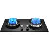 KKJPL Cucina A Gas 2 Bruciatori, 5,2 KW, 9 Camere, Bruciatore Wok, Portapentole In Ghisa, Fornello Indipendente, Campeggio, Esterno(NG)