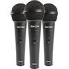 PROEL DM800KIT - 3 Microfoni Dinamici + 3 Supporti in ABS+ Bauletto Per Trasporto e Contenimento
