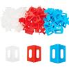 Boloest Sistema di livellamento per piastrelle, riutilizzabile, 3 distanziatori laterali, a forma di T, a forma di T, in ceramica, per pavimenti e pareti, spazi incrociati (bianco, 1 mm, rosso, 2 mm, blu, 3mm
