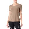 Champion Athletic Club W-Quick-Dry Poly-Tencel Crewneck T-Shirt, Grigio Fango, XL Donna