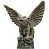 Design Toscano EU35033 Statua Gargoyle della Cattedrale Incatenato, Pietra Bicolore, 24x42x43 cm
