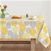 Artoid Mode - Tovaglia con fiori gialli, dalie d'autunno, 140x160 cm, protezione anti-macchia, biancheria da cucina, decorazione per feste, vacanze, decorazioni stagionali