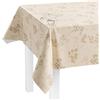 LILENO HOME Tovaglia lavabile al metro, 100 x 140 cm (bordo tagliato) in lino con viticcio beige, tovaglia cerata, impermeabile, ideale come tovaglia o runner da tavola per tenda da birra
