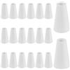 PATIKIL Tenda Tirare Corda Pomelli 20pz Plastica Finestra Cenda Corda Pomelli Gocce Tirare Fine per Tenda Artigianato Cordino Nappe Finestra Romano Ombreggiatura Tirare Corde Bianco