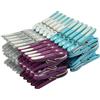 LAGUELLE de qualité Laguelle - 60 mollette antiscivolo per abiti - Prodotte in Francia - Colori coordinati - Grigio, bianco, blu, viola