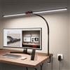 Jeebel LED Lampada da Scrivania 24W 80CM Luce da Tavolo con Telecomando, Morsetto 9,5cm/Collo Flessibile Rotazione 360°/10 Livelli Luminosità/10 Modalità Colore, 1800LM Luce per Monitor da Ufficio